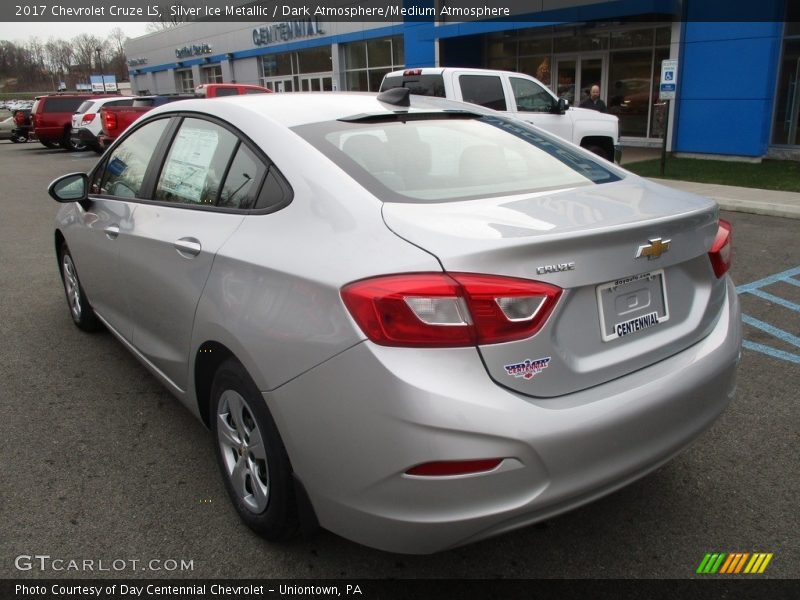 Silver Ice Metallic / Dark Atmosphere/Medium Atmosphere 2017 Chevrolet Cruze LS