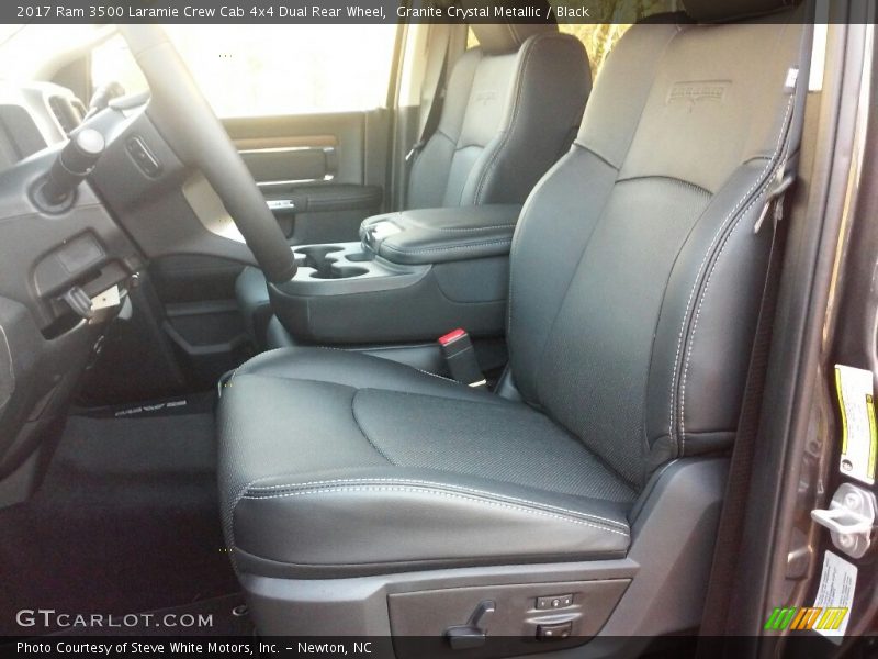 Front Seat of 2017 3500 Laramie Crew Cab 4x4 Dual Rear Wheel