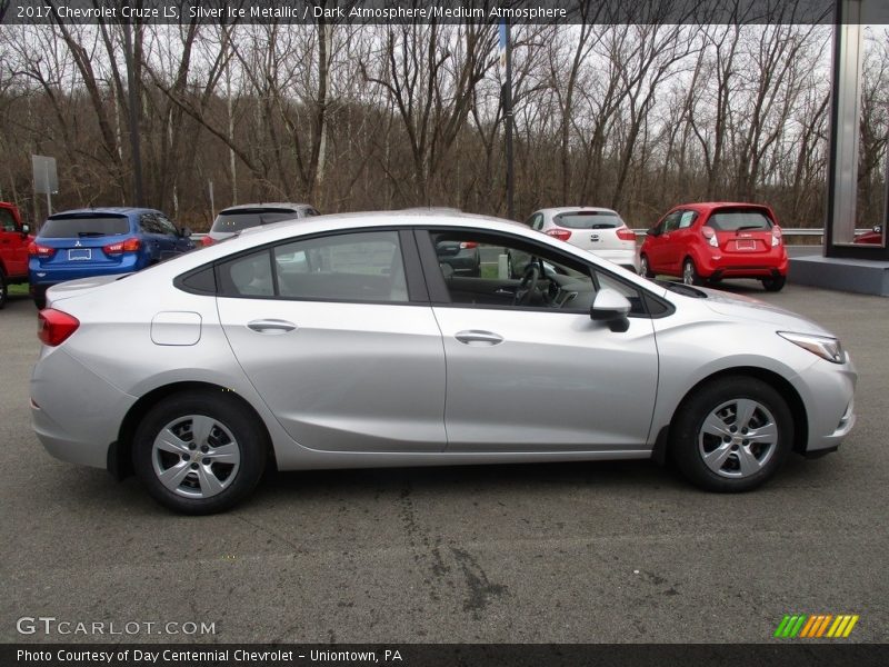 Silver Ice Metallic / Dark Atmosphere/Medium Atmosphere 2017 Chevrolet Cruze LS