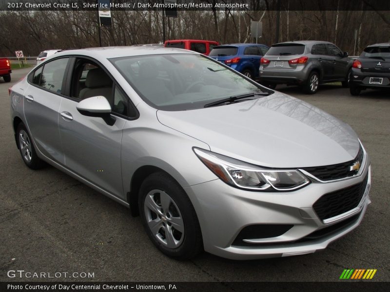 Silver Ice Metallic / Dark Atmosphere/Medium Atmosphere 2017 Chevrolet Cruze LS