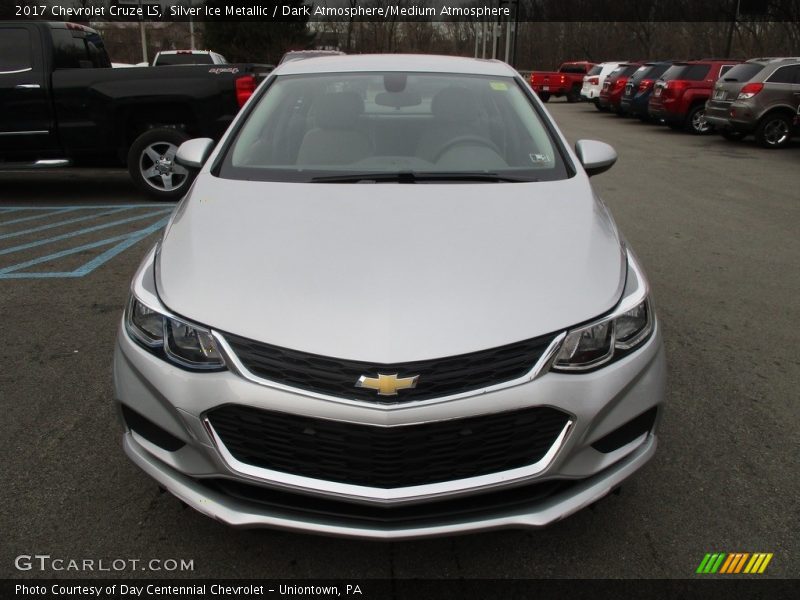 Silver Ice Metallic / Dark Atmosphere/Medium Atmosphere 2017 Chevrolet Cruze LS