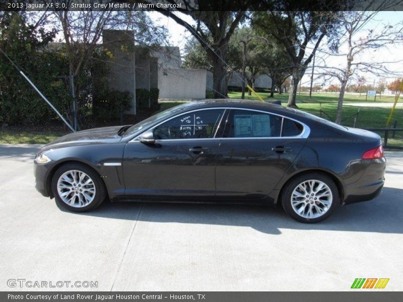 Stratus Grey Metallic / Warm Charcoal 2013 Jaguar XF 3.0