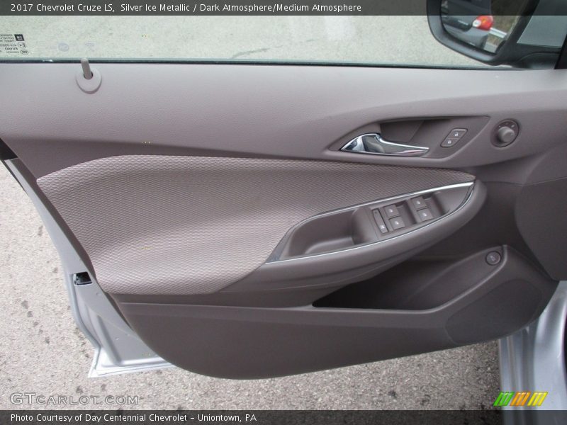 Silver Ice Metallic / Dark Atmosphere/Medium Atmosphere 2017 Chevrolet Cruze LS