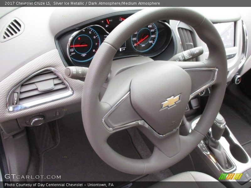 Silver Ice Metallic / Dark Atmosphere/Medium Atmosphere 2017 Chevrolet Cruze LS