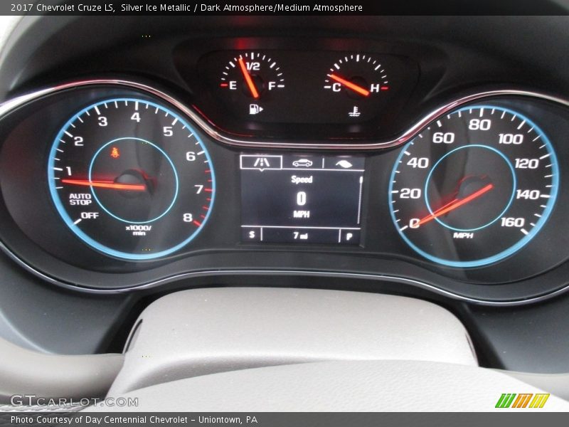 Silver Ice Metallic / Dark Atmosphere/Medium Atmosphere 2017 Chevrolet Cruze LS