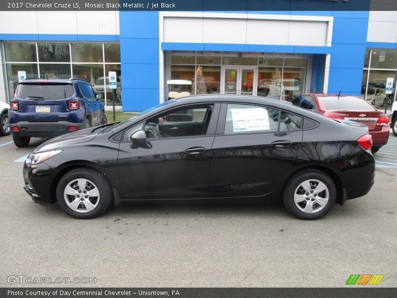 Mosaic Black Metallic / Jet Black 2017 Chevrolet Cruze LS