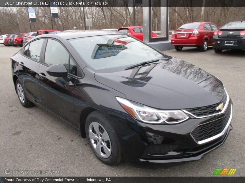 Mosaic Black Metallic / Jet Black 2017 Chevrolet Cruze LS