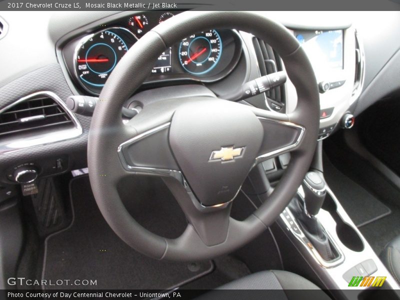 Mosaic Black Metallic / Jet Black 2017 Chevrolet Cruze LS