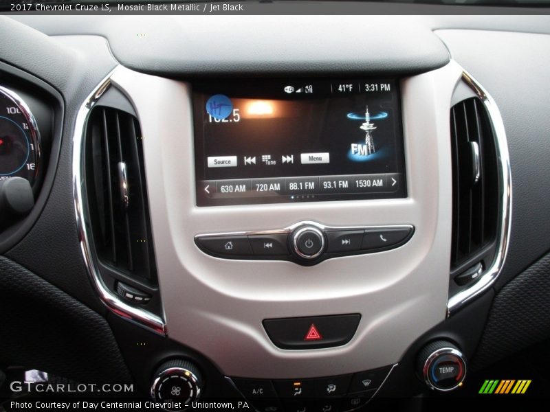 Mosaic Black Metallic / Jet Black 2017 Chevrolet Cruze LS