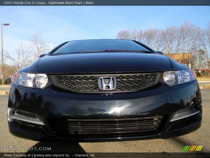 Nighthawk Black Pearl / Black 2007 Honda Civic Si Coupe