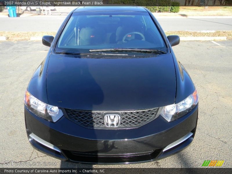 Nighthawk Black Pearl / Black 2007 Honda Civic Si Coupe
