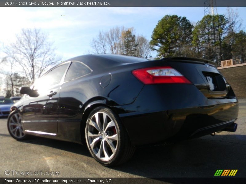Nighthawk Black Pearl / Black 2007 Honda Civic Si Coupe