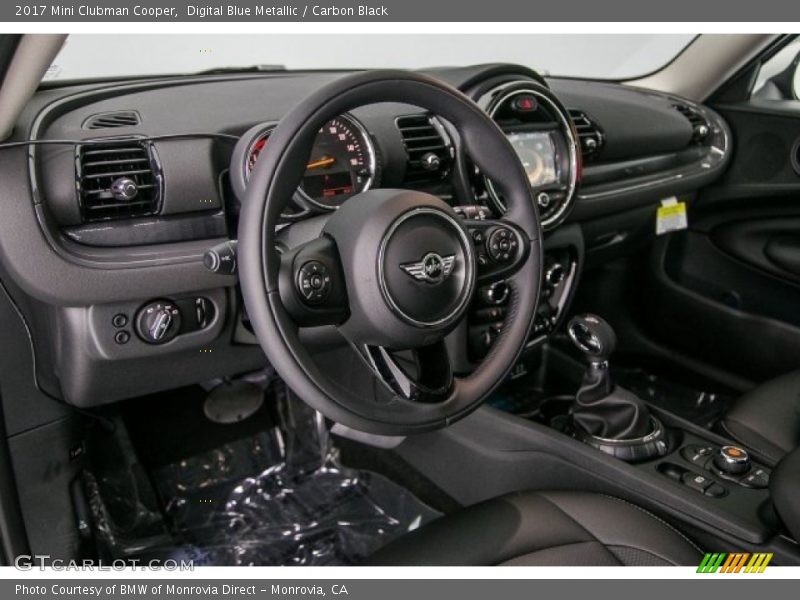 Digital Blue Metallic / Carbon Black 2017 Mini Clubman Cooper