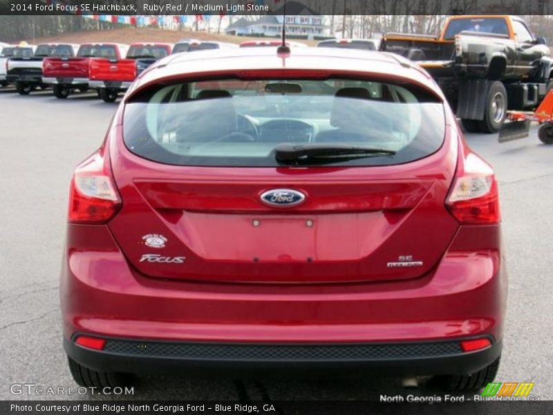 Ruby Red / Medium Light Stone 2014 Ford Focus SE Hatchback