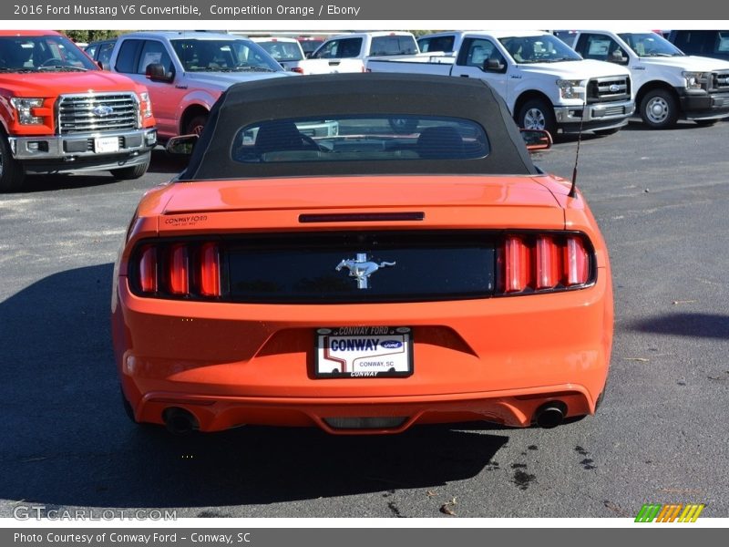 Competition Orange / Ebony 2016 Ford Mustang V6 Convertible