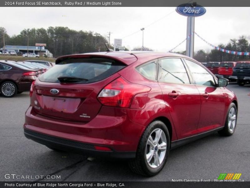 Ruby Red / Medium Light Stone 2014 Ford Focus SE Hatchback