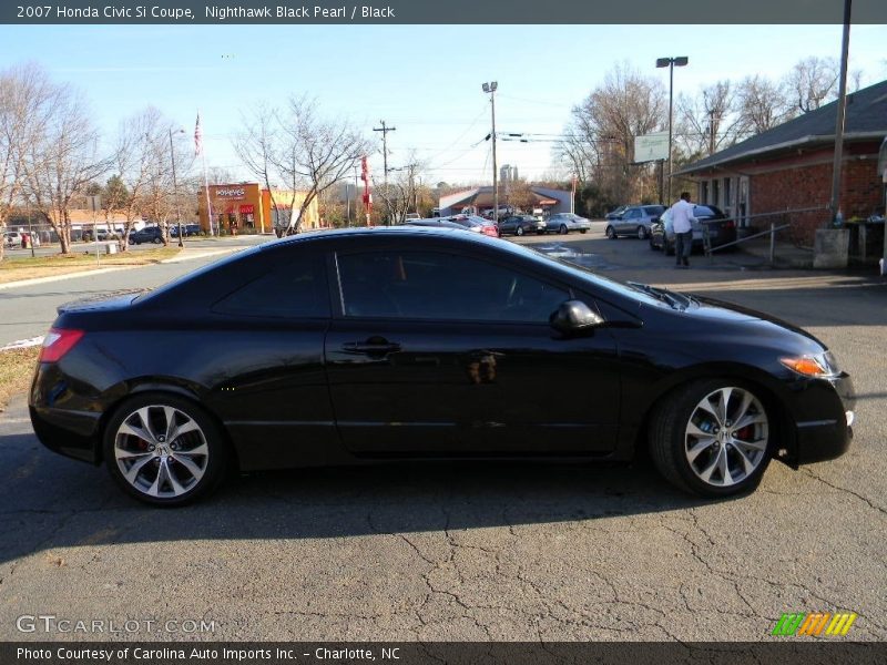Nighthawk Black Pearl / Black 2007 Honda Civic Si Coupe