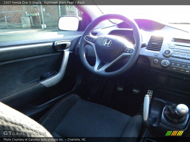 Nighthawk Black Pearl / Black 2007 Honda Civic Si Coupe