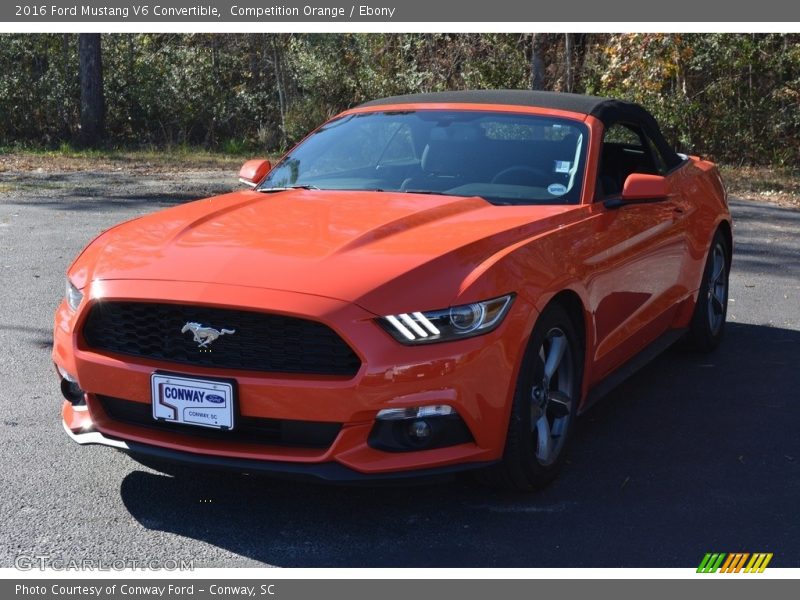 Competition Orange / Ebony 2016 Ford Mustang V6 Convertible