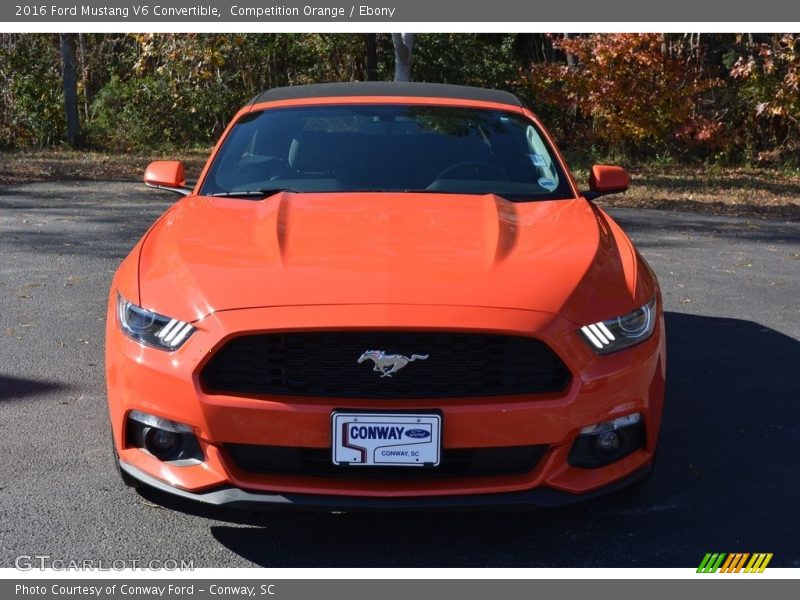 Competition Orange / Ebony 2016 Ford Mustang V6 Convertible