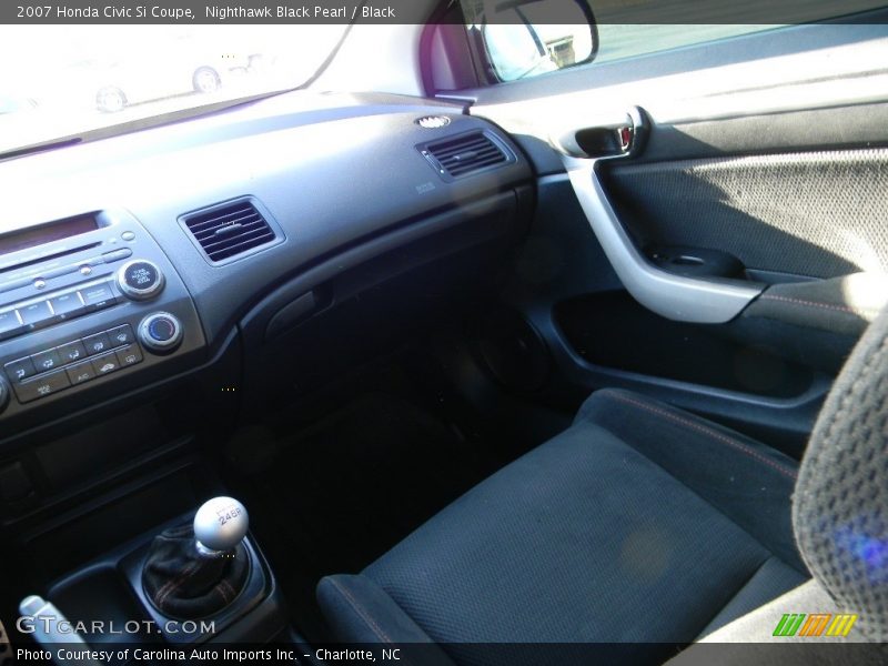 Nighthawk Black Pearl / Black 2007 Honda Civic Si Coupe