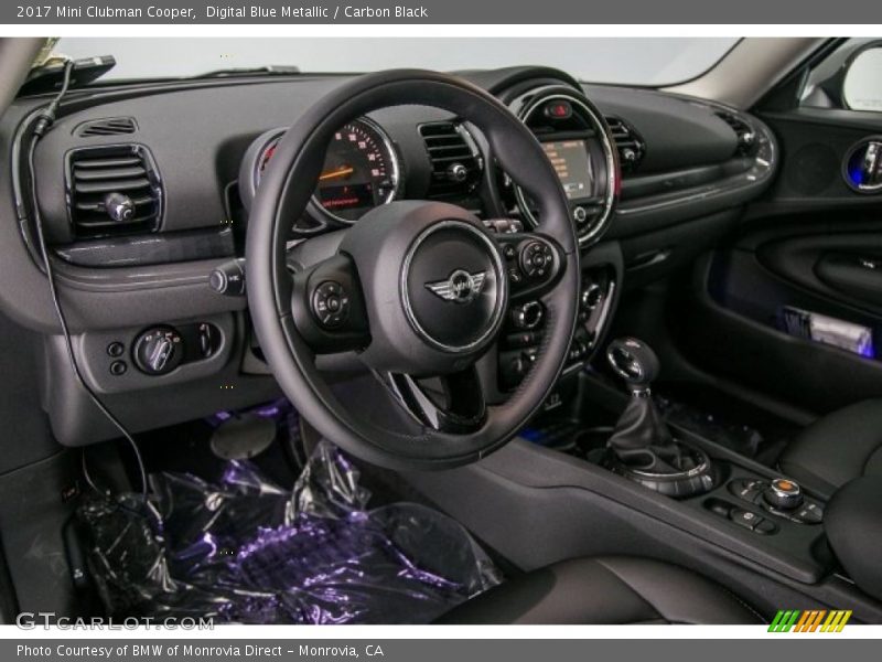 Digital Blue Metallic / Carbon Black 2017 Mini Clubman Cooper