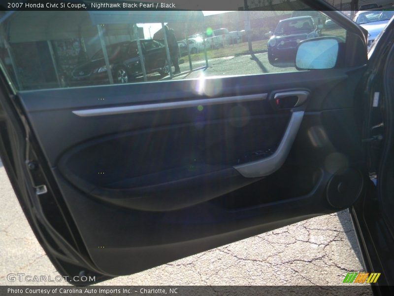 Nighthawk Black Pearl / Black 2007 Honda Civic Si Coupe