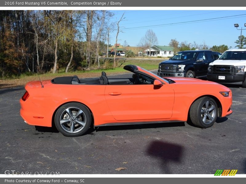 Competition Orange / Ebony 2016 Ford Mustang V6 Convertible