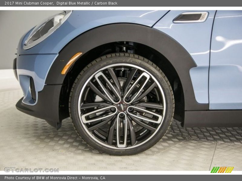 Digital Blue Metallic / Carbon Black 2017 Mini Clubman Cooper