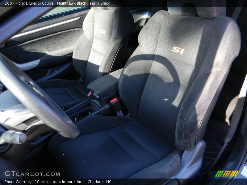 Nighthawk Black Pearl / Black 2007 Honda Civic Si Coupe