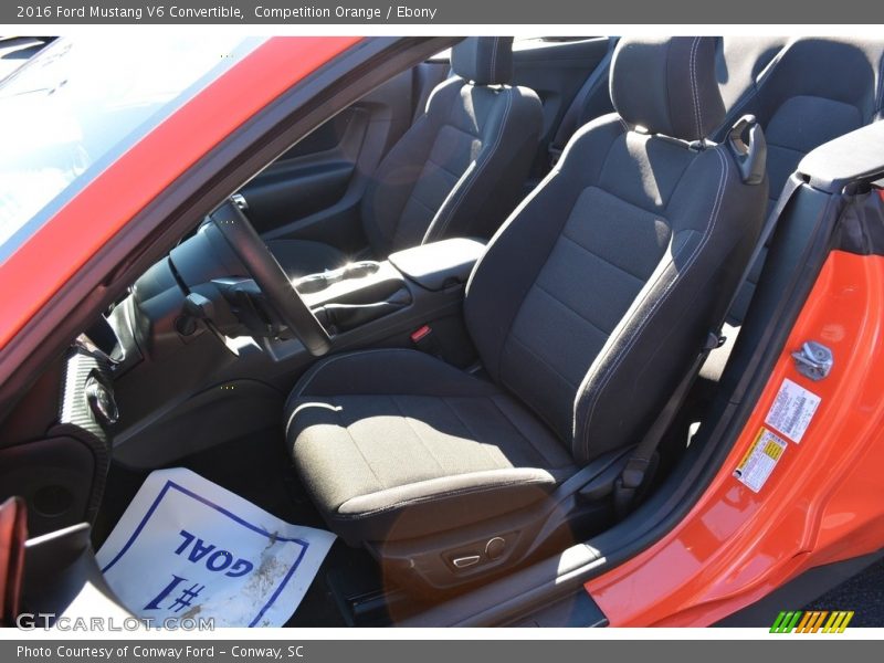 Competition Orange / Ebony 2016 Ford Mustang V6 Convertible