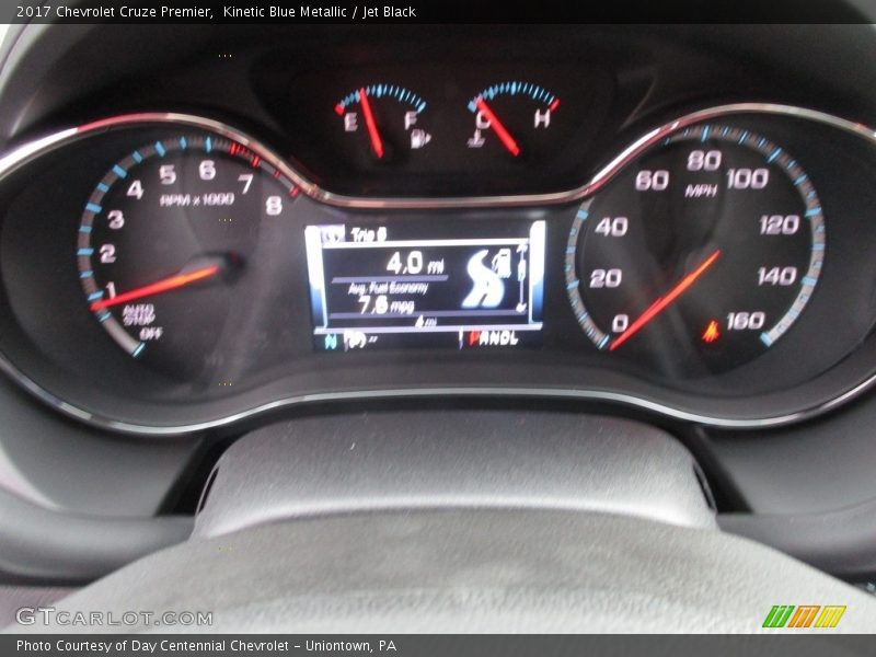 Kinetic Blue Metallic / Jet Black 2017 Chevrolet Cruze Premier