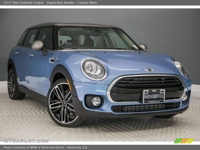 Digital Blue Metallic / Carbon Black 2017 Mini Clubman Cooper
