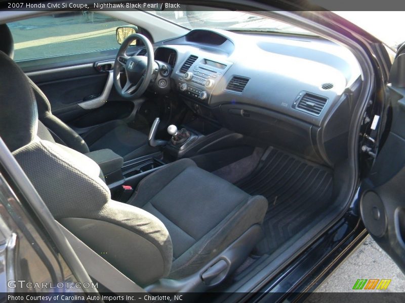 Nighthawk Black Pearl / Black 2007 Honda Civic Si Coupe