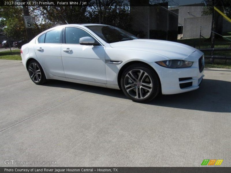 Polaris White / Jet 2017 Jaguar XE 35t Premium