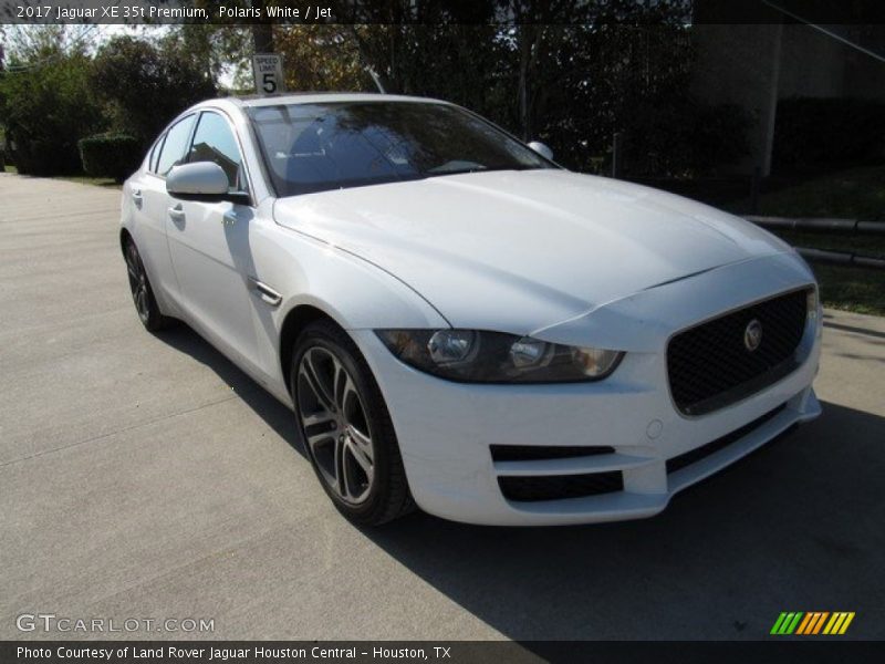 Polaris White / Jet 2017 Jaguar XE 35t Premium
