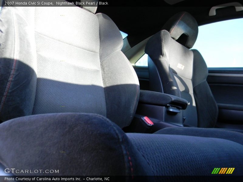 Nighthawk Black Pearl / Black 2007 Honda Civic Si Coupe