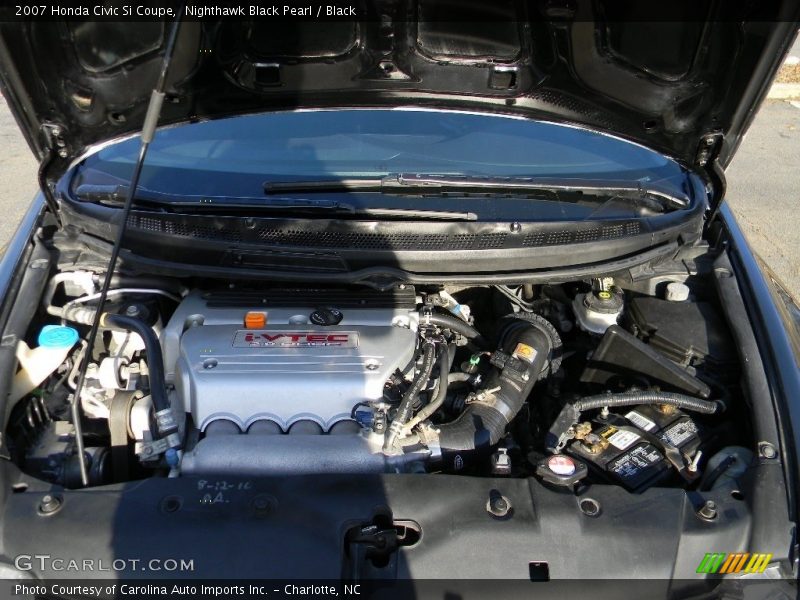 Nighthawk Black Pearl / Black 2007 Honda Civic Si Coupe