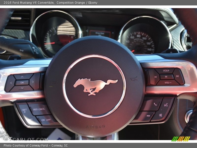 Competition Orange / Ebony 2016 Ford Mustang V6 Convertible