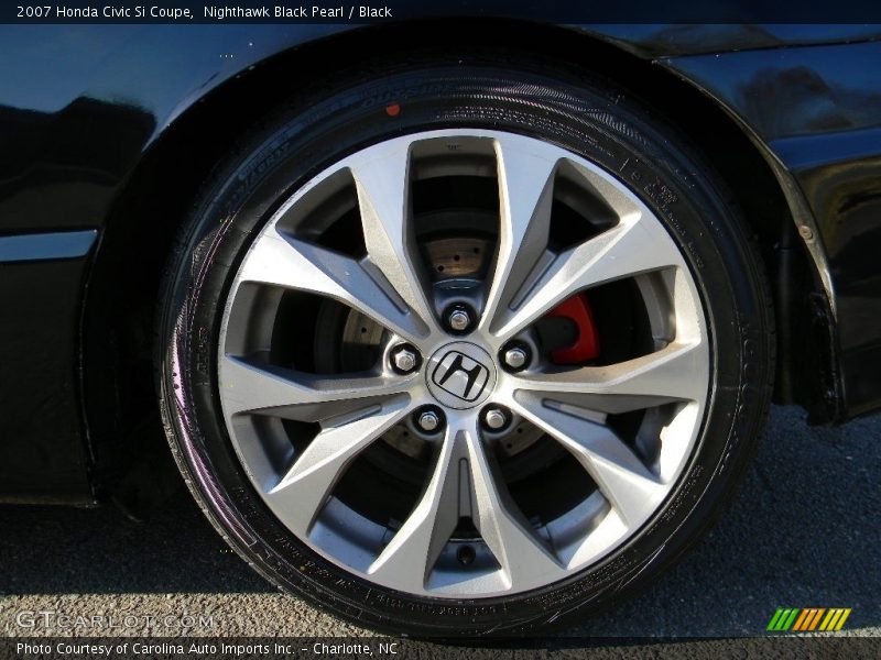 Nighthawk Black Pearl / Black 2007 Honda Civic Si Coupe