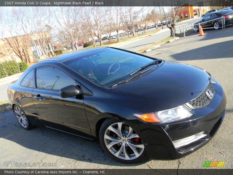 Nighthawk Black Pearl / Black 2007 Honda Civic Si Coupe