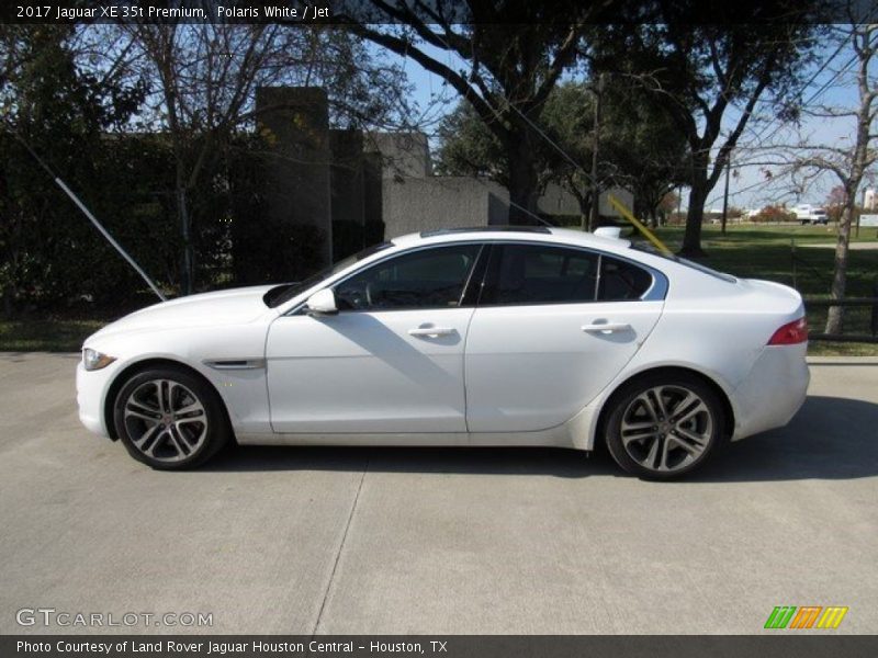 Polaris White / Jet 2017 Jaguar XE 35t Premium