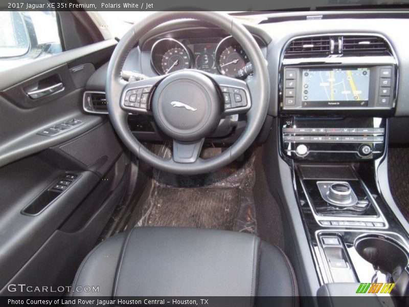 Polaris White / Jet 2017 Jaguar XE 35t Premium