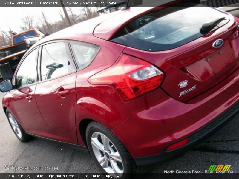 Ruby Red / Medium Light Stone 2014 Ford Focus SE Hatchback