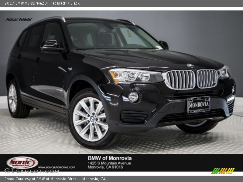 Jet Black / Black 2017 BMW X3 sDrive28i