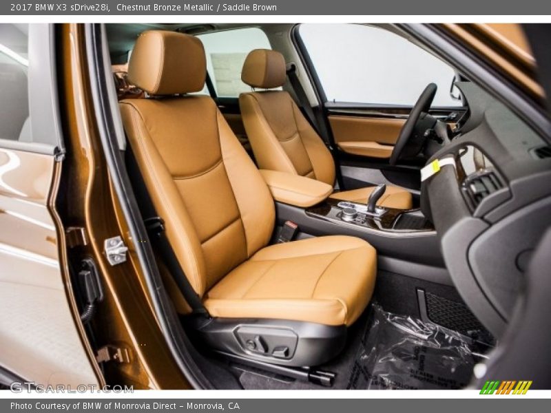  2017 X3 sDrive28i Saddle Brown Interior