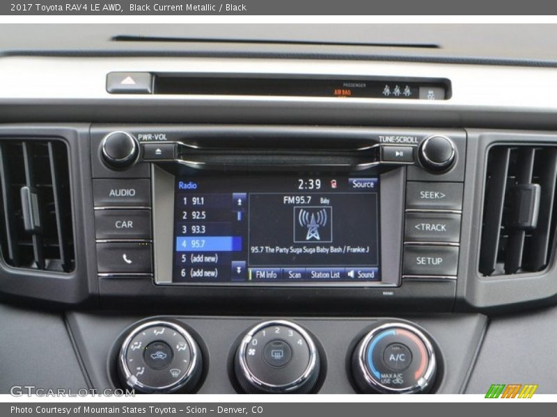 Black Current Metallic / Black 2017 Toyota RAV4 LE AWD