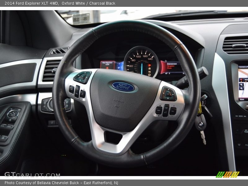 Oxford White / Charcoal Black 2014 Ford Explorer XLT 4WD