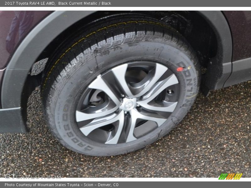 Black Current Metallic / Black 2017 Toyota RAV4 LE AWD