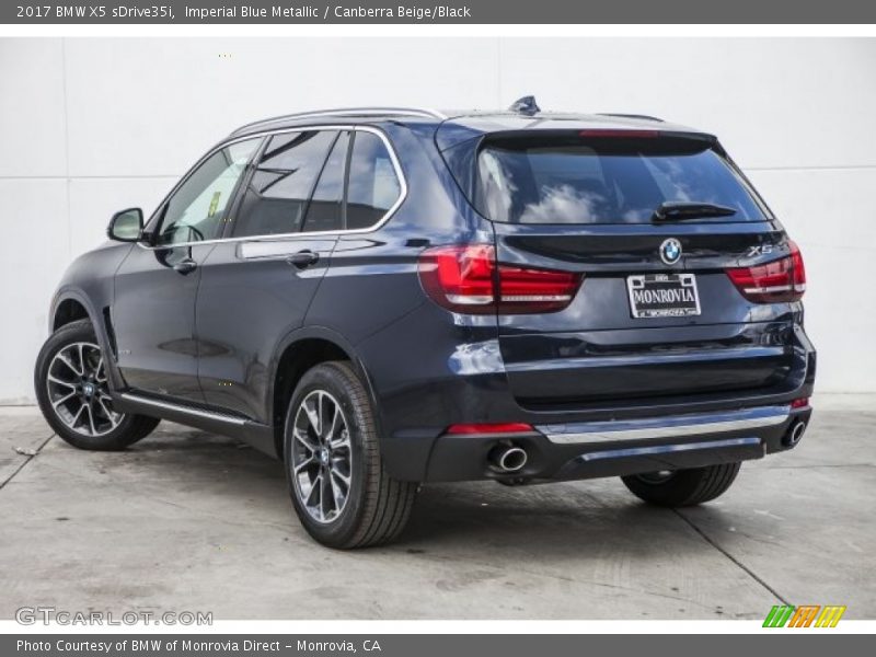 Imperial Blue Metallic / Canberra Beige/Black 2017 BMW X5 sDrive35i